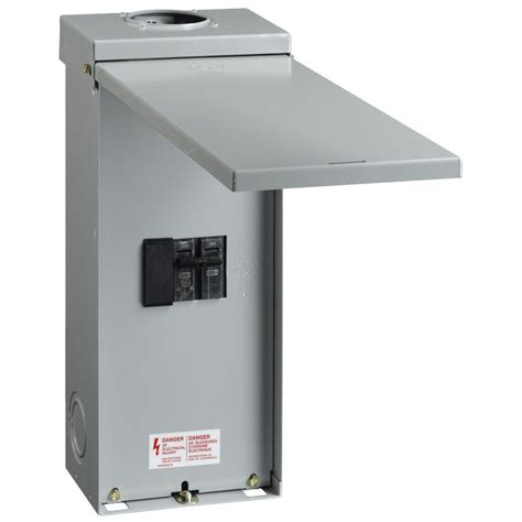 electric breaker box 100 amp|100 amp exterior breaker box.